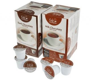 Keurig 32 Piece K Cup Cafe Escapes Milk & Dark Chocolate Cocoa