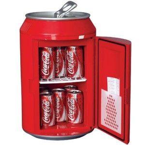 Coca Cola Coke Can Office Home Room Small Mini Fridge Refrigerator