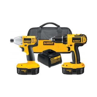  Factory Reconditioned 18 Volt Cordless Compact 2 Tool Combo Kit