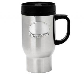 Usher Travel Mug with Stainless Steel Plate —