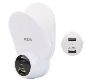 RCA Travel & Home USB Chargers for Cellphones & Electronics — 
