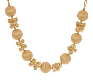 Arte dOro 18Gold Bead and Link Necklace,18K Gold, 28.0g —
