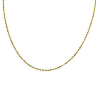 EternaGold 24 Solid Rope Chain Necklace, 14K Gold, 4.4g —