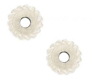 Judith Ripka Sterling Set of 2 Textured Charm Stoppers   J266531