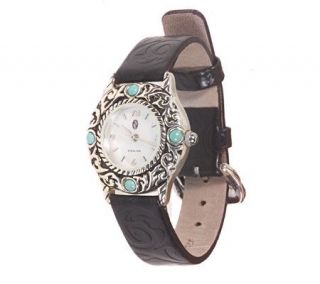 Sincerely Southwest Sterling Turquoise Watch —