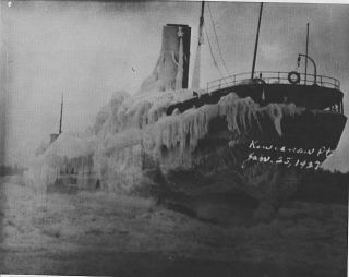  1926 GREAT LAKE SHIP WRECK CITY OF BANGOR KEWEENAW PT COPPER HARBOR MI