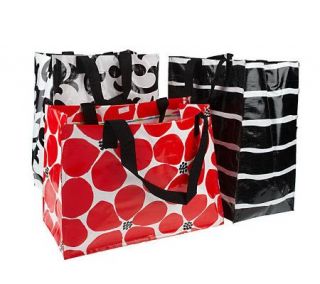 Mixed Bag Designs Set of 3 Reusable Tote Bags —