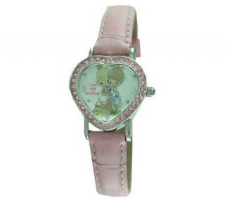 Armitron Precious Moments Crystal Accented Heart Watch —