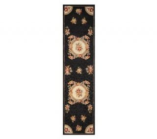 Royal Palace Mosaic Tile 26X10 Handmade Wool Rug —