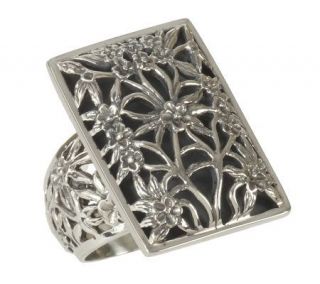 Claudia Agudelo Artisan Crafted Sterling Detailed Floral Ring