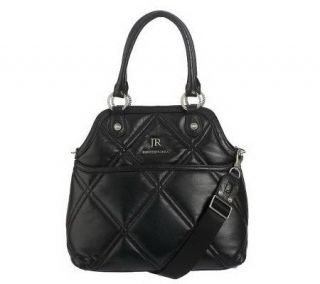 Judith Ripka Thompson Quilted Nappa Leather Tote w/ Shoulder Strap 