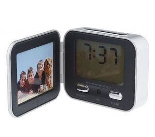 Clock Wise Alarm Clock with Voice Recognition & Photo Frame — 