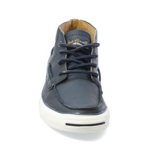 Converse Jack Purcell Boat Mid Navy Leather Shoes