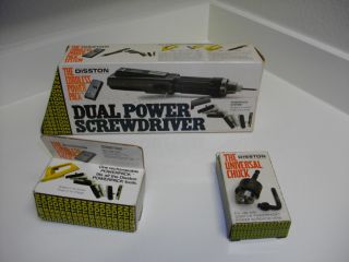 Vintage Disston Cordless Power Pack Screwdriver CIB