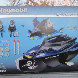  Playmobil 4882 Agents Robo Gangster Special Boat COLLEGE STATION TEX