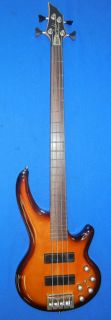 CORT CURBOW 42 BASS GUITAR BROWN SUNBURST WITH HARD SHELL CASE