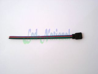 10pcs 4 Pins Male Connectors Wire Cable for RGB 3528 5050 LED Strip