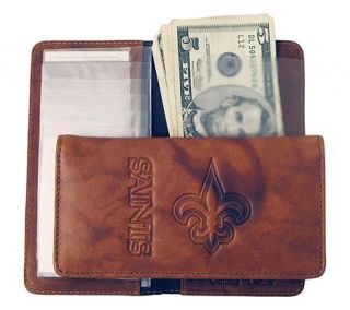 NFL New Orleans Saints Embossed Checkbook Cover —
