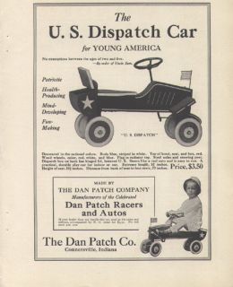  and autos u s dispatch toy car ad 1917 connersville indiana this is