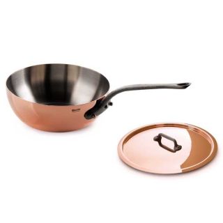 Mauviel Cookware Mheritage 150C Copper Stainless Curved Saute Pan 6 3