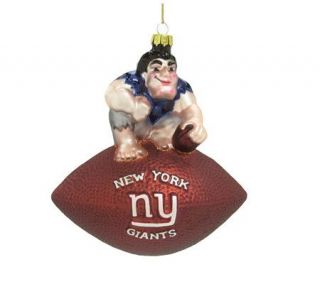 NFL New York Giants Team Mascot Football Ornament —