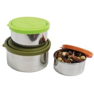  Nesting Trio Stainless Steel Containers w Leak Proof Lids