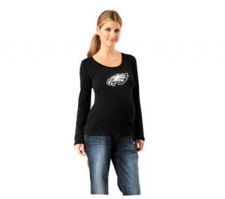 NFL Philadelphia Eagles Womens Long Sleeve Maternity T Shirt