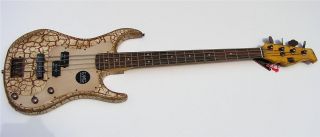 New Pro Quality Vintage Style Cool Crackle Body Electric Bass Guitar