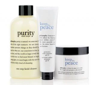 philosophy keep the peace skin soothing 3 piece system —