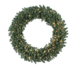 48 Douglas Fir Prelit Wreath w/Clear Lights byVickerman —