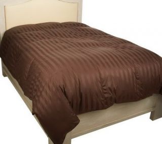 Northern Nights Queen 400TC 550FP Down Comforter w/Woven Stripe