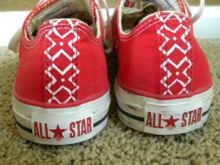 converse all star product red low top sneakers sz 10
