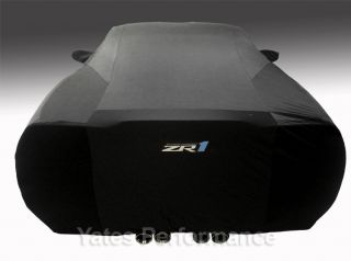 C6 Corvette Black Indoor Car Cover ZR1 Emblem Logo Storage Bag
