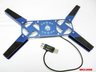 USB Fan Light Laptop Notebook Cooling Pad Cooler 2086