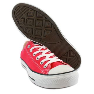 Converse All Star Ox 132298C Unisex Canvas Laced Trainers Raspberry