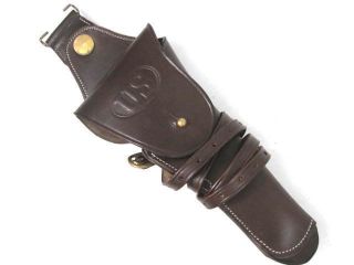 WWI US Army AEF M1912 Leather Holster Colt M1911 Repro