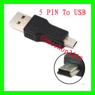 usb adaptor to 5 pin connector for  mp4 new