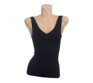 Carol Wior Cable Knit Ruched Front Shaping Tank —