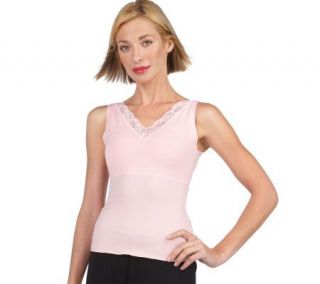 Spanx Hide & Sleek Lace Trim Body Smoothing Camisole   A3547