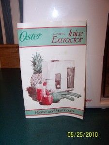 vintage oster juice extractor model 323 18a minty