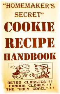  Secret COOKIE RECIPE HANDBOOK cookbook book COOKIES rare recipes