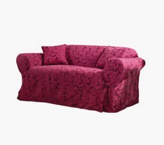 Sure Fit Scroll Love Seat Slipcover —