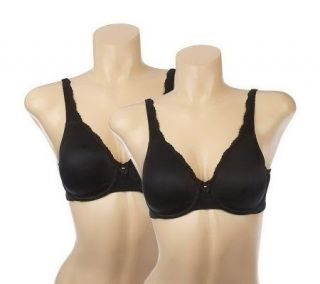As IsBreezies Set of 2 Molded Cup Seamless Bras w/UltimAir —