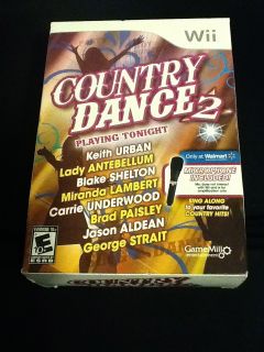 Country Dance 2 Microphone Included Wii 2011 Brand New SEALED Read