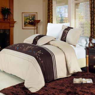  PC Egyptian Cotton Duvet Cover Set $99 Add Comforter $50 F CK
