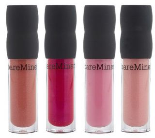Bare Escentuals Pink Delicious 4 piece Mini Lipgloss Set —