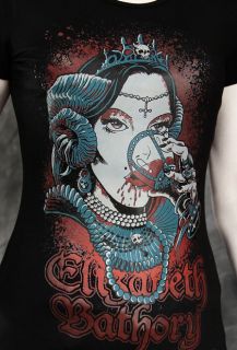 Restyle Countess Elizabeth Bathory T Shirt Top Gothic Serial Killer