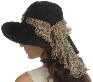 Physician Endorsed Wide Brim Hat w/ 2 Changeable Scarves —
