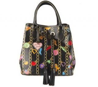Dooney & Bourke Charms Coated Cotton Handle Drawstring Bag —