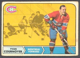 1968 69 OPC O Pee Chee 62 Yvan Cournoyer Canadiens VG
